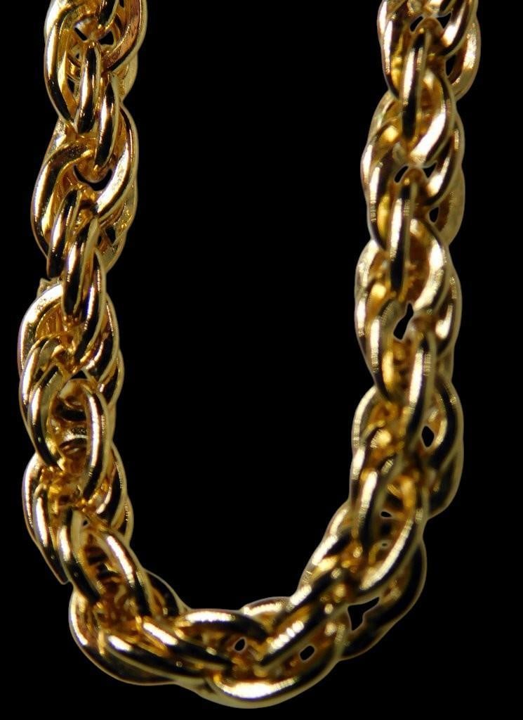 Gold-Tone Necklaces Including Star of David Pendant and Chain - 7