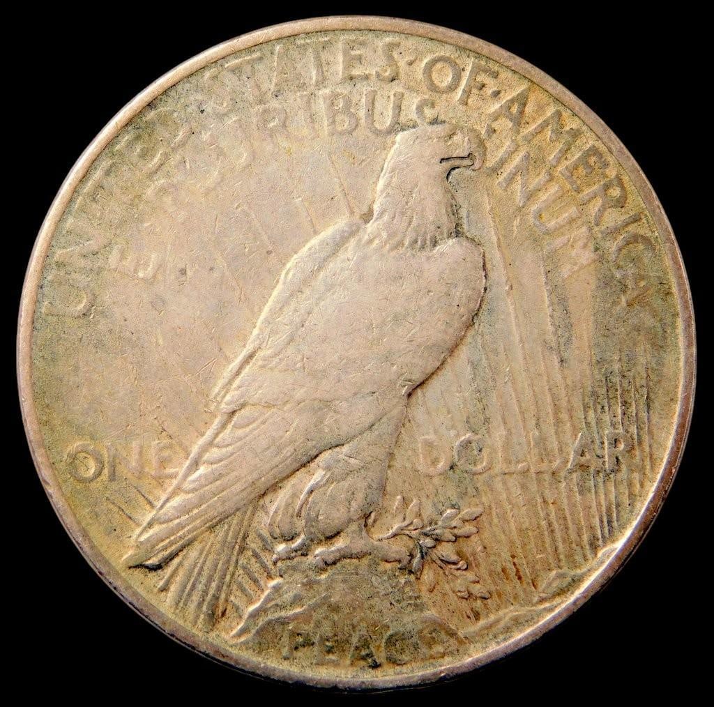 1922 Peace Silver Dollar Coin - 2