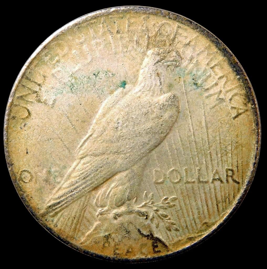 1927 Peace Silver Dollar Coin - 2