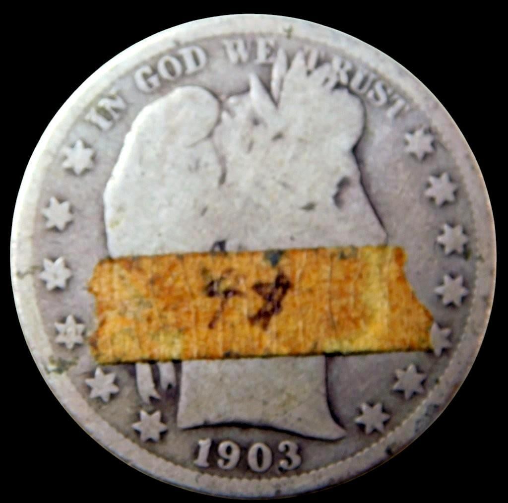 Three Barber Silver Half Dollars, (1903, 1905, 1908) - 2
