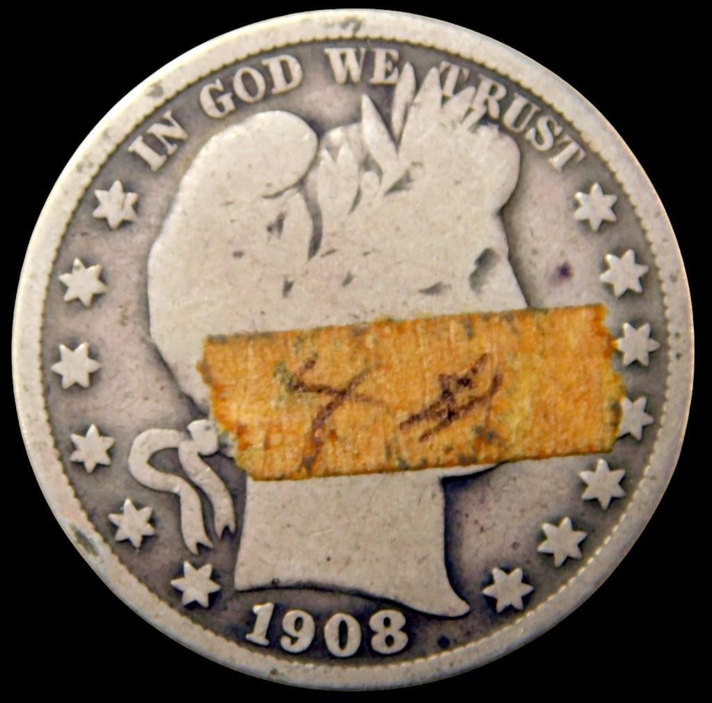Three Barber Silver Half Dollars, (1903, 1905, 1908) - 4