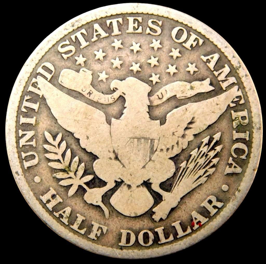 Three Barber Silver Half Dollars, (1903, 1905, 1908) - 5