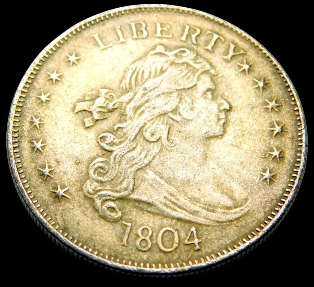 1804 Liberty Dollar Coin, Draped Bust Design, Copy - 3