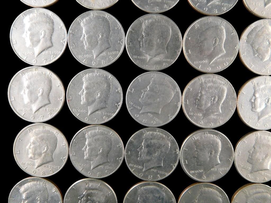 49 Kennedy Half Dollars - Mixed Dates and Mint Marks - 5