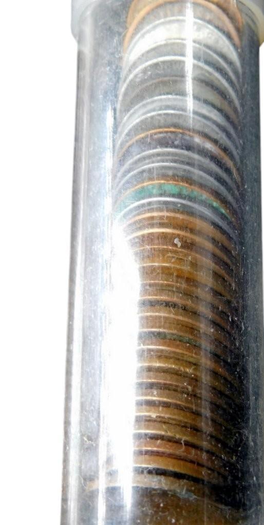 U.S. Wheat Pennies in Five Clear Tubes - 9
