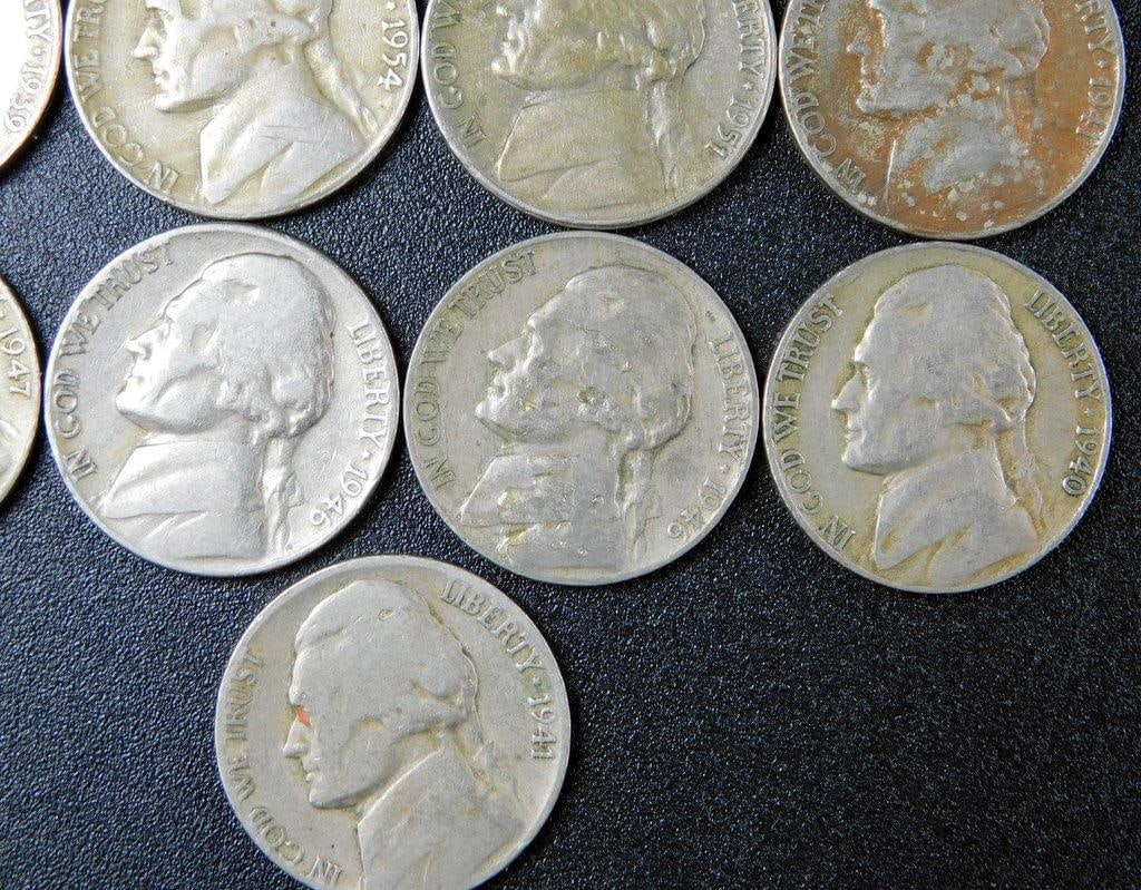 13 Jefferson Nickels, Mixed Dates and Conditions - 3