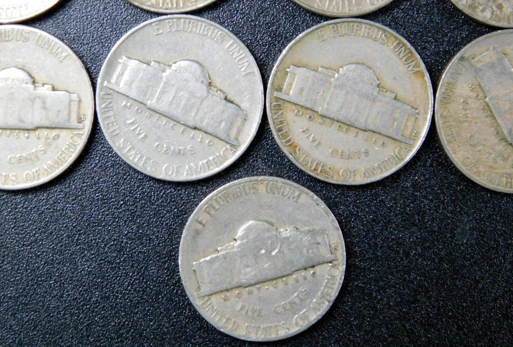 13 Jefferson Nickels, Mixed Dates and Conditions - 8