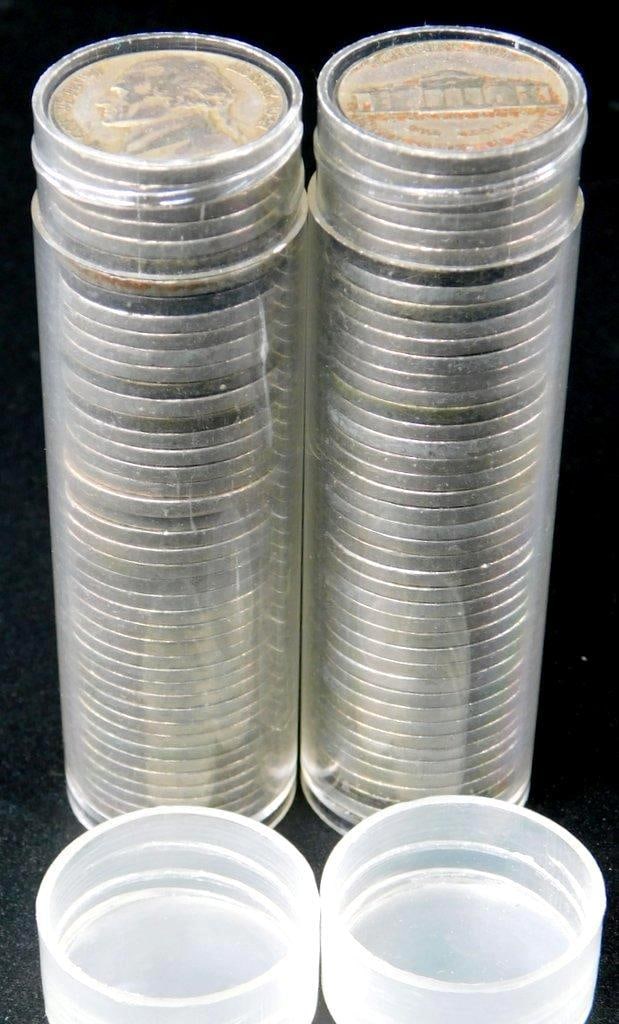 Jefferson Nickels in Two Plastic Tubes, Unsearched - 3