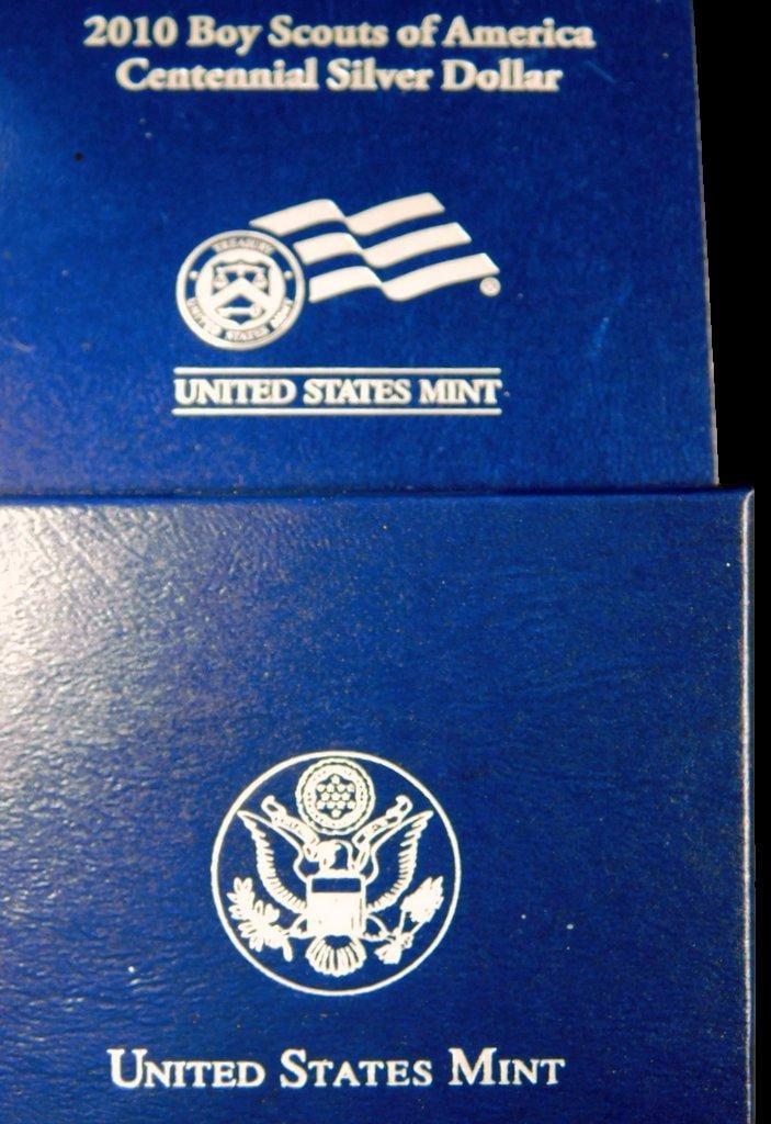 Boy Scouts of America 2010 Centennial Silver Dollar and 1964 U.S. Mint Set - 5