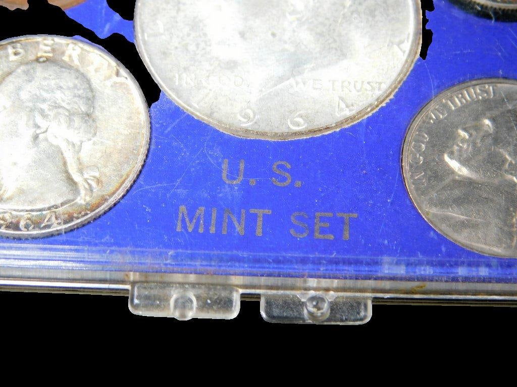 Boy Scouts of America 2010 Centennial Silver Dollar and 1964 U.S. Mint Set - 8