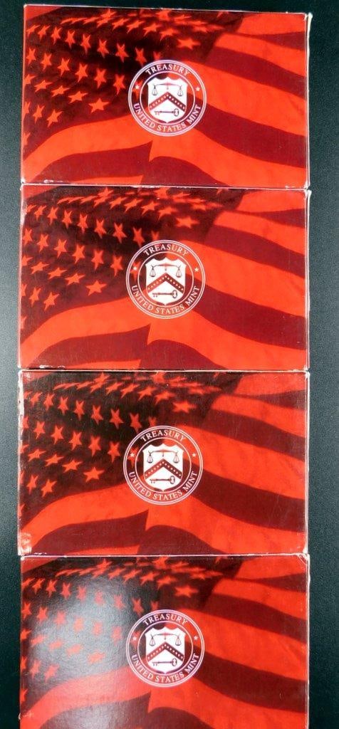 United States Mint 2001 and 2002 Silver Proof Quarter Sets, 4 Sets - 4
