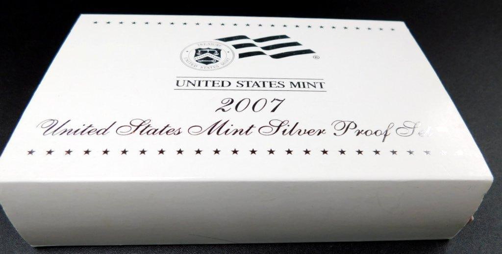 2007 United States Mint Silver Proof Sets with Original Packaging, (2) - 3