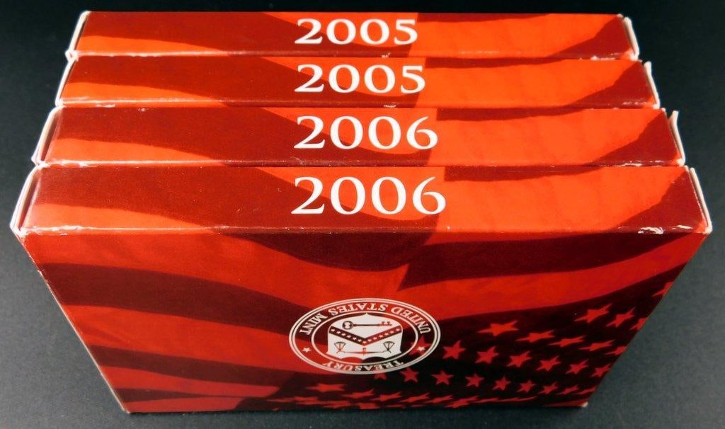 2005 and 2006 United States Mint Silver Proof Sets, (4) - 4