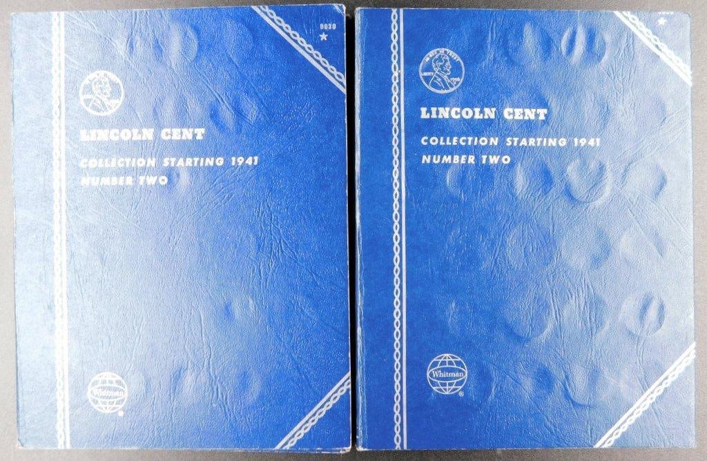 Lincoln Cent Collection Starting 1941, Volumes Two (2) by Whitman - 2