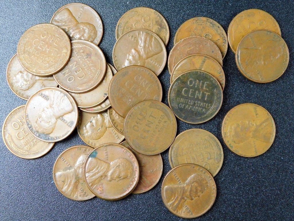 U.S. Coins Including Lincoln Wheat Cents and Jefferson Nickels, Unsearched - 2