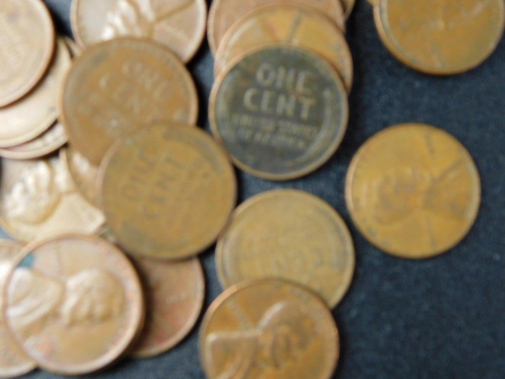 U.S. Coins Including Lincoln Wheat Cents and Jefferson Nickels, Unsearched - 3