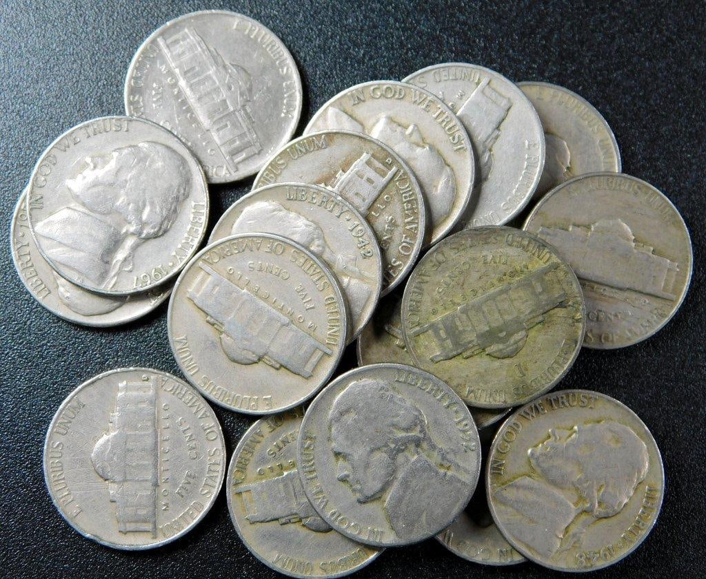 U.S. Coins Including Lincoln Wheat Cents and Jefferson Nickels, Unsearched - 4