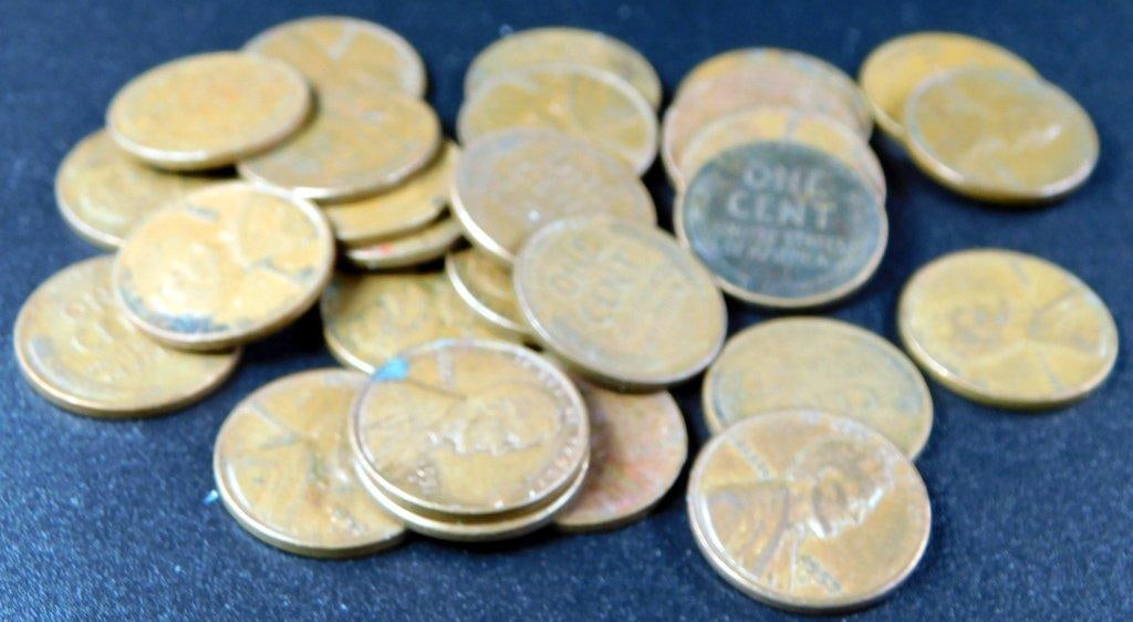 U.S. Coins Including Lincoln Wheat Cents and Jefferson Nickels, Unsearched - 7