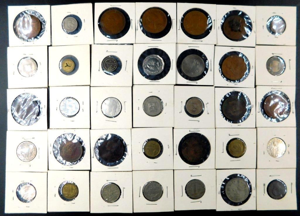 World Coins and Tokens in Card Holders (1 of 20)