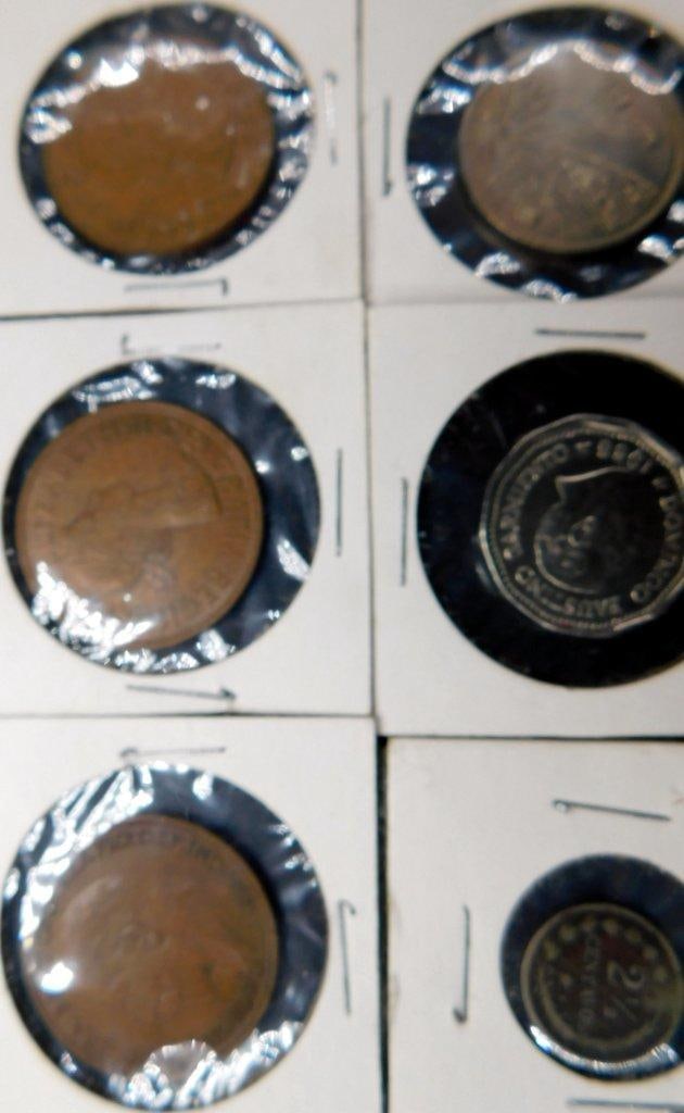 World Coins and Tokens in Card Holders - 3