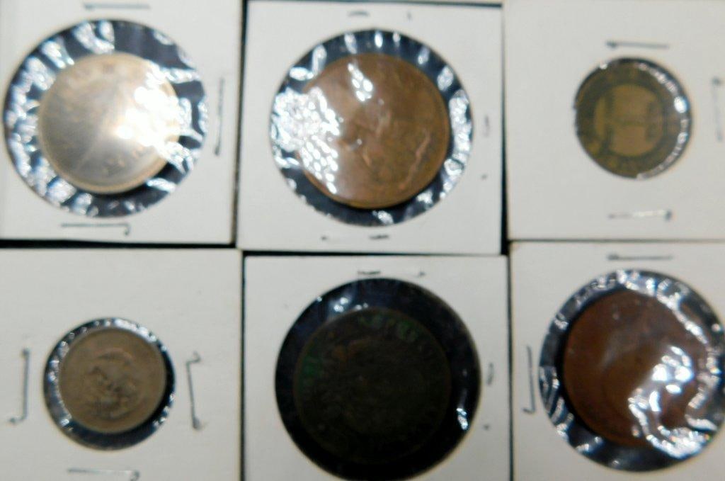 World Coins and Tokens in Card Holders - 5