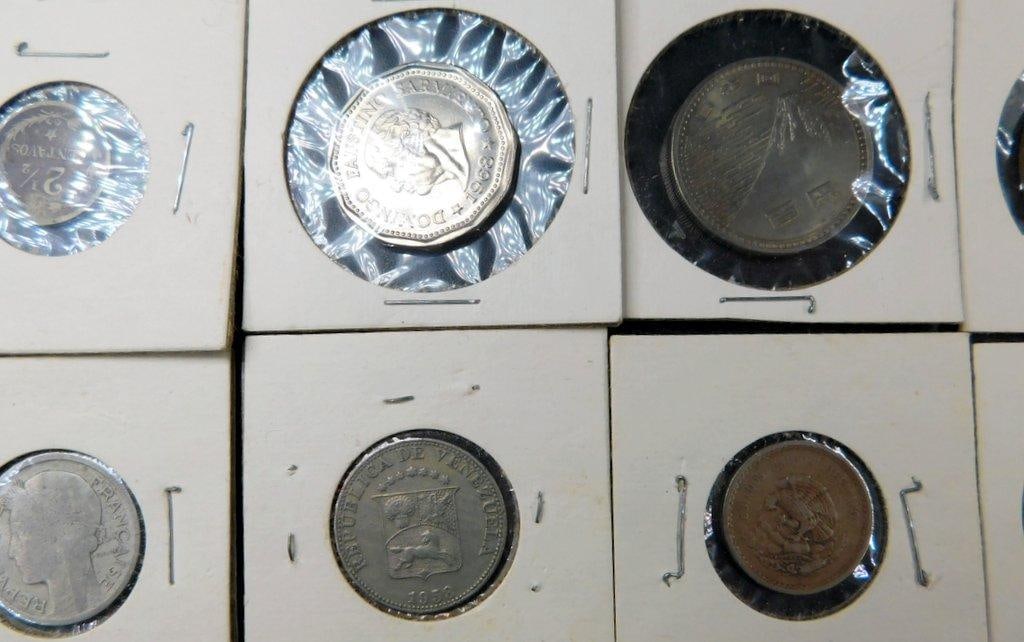 World Coins and Tokens in Card Holders - 6