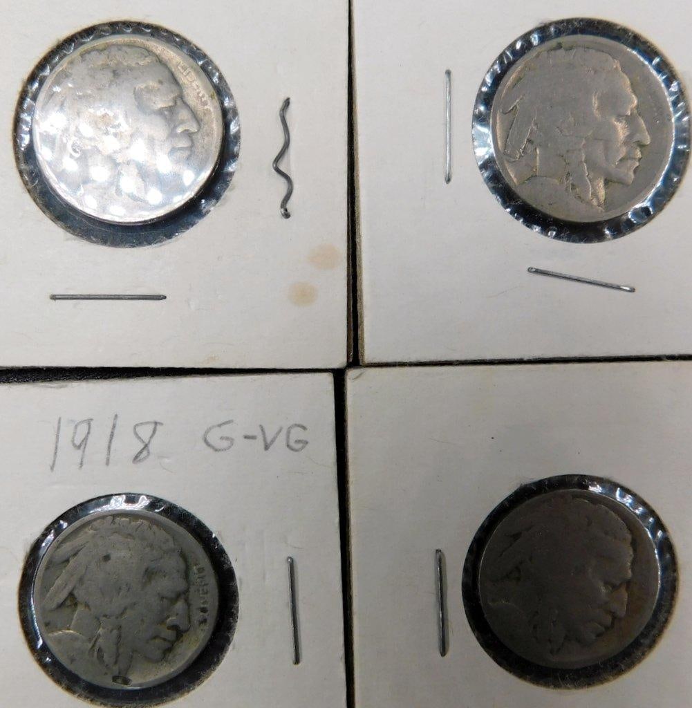 Buffalo Nickels, Various Dates and Conditions, (14) - 4
