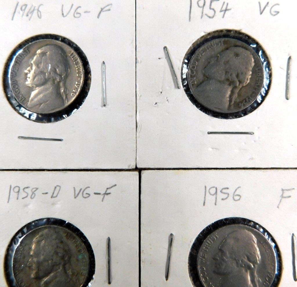 Grouping of Jefferson Nickels w/ Various Grades and Dates, (19) - 2