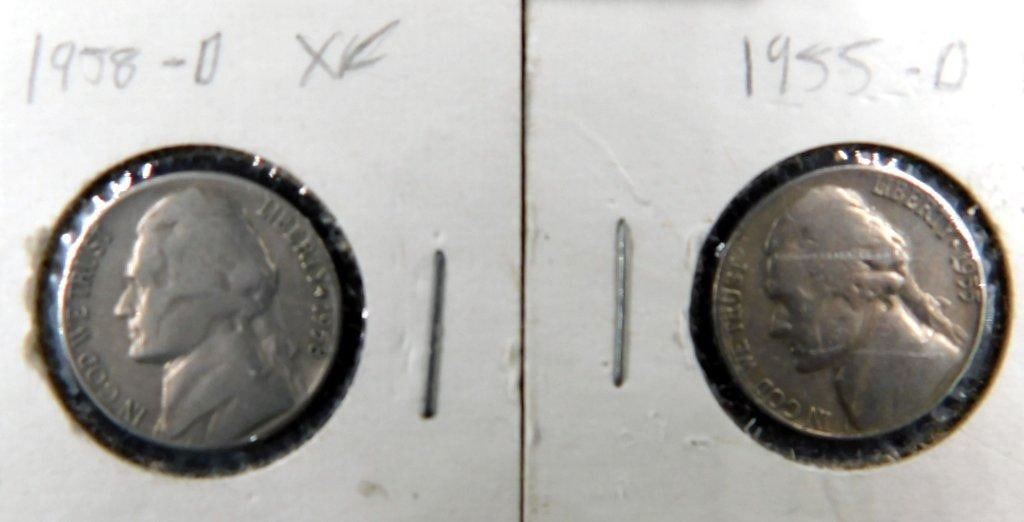 Grouping of Jefferson Nickels w/ Various Grades and Dates, (19) - 9