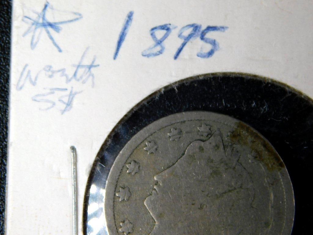 U.S. Coins Including 1895 Liberty Nickel, 1955-S Wheat Penny, and Bicentennial Coins - 3