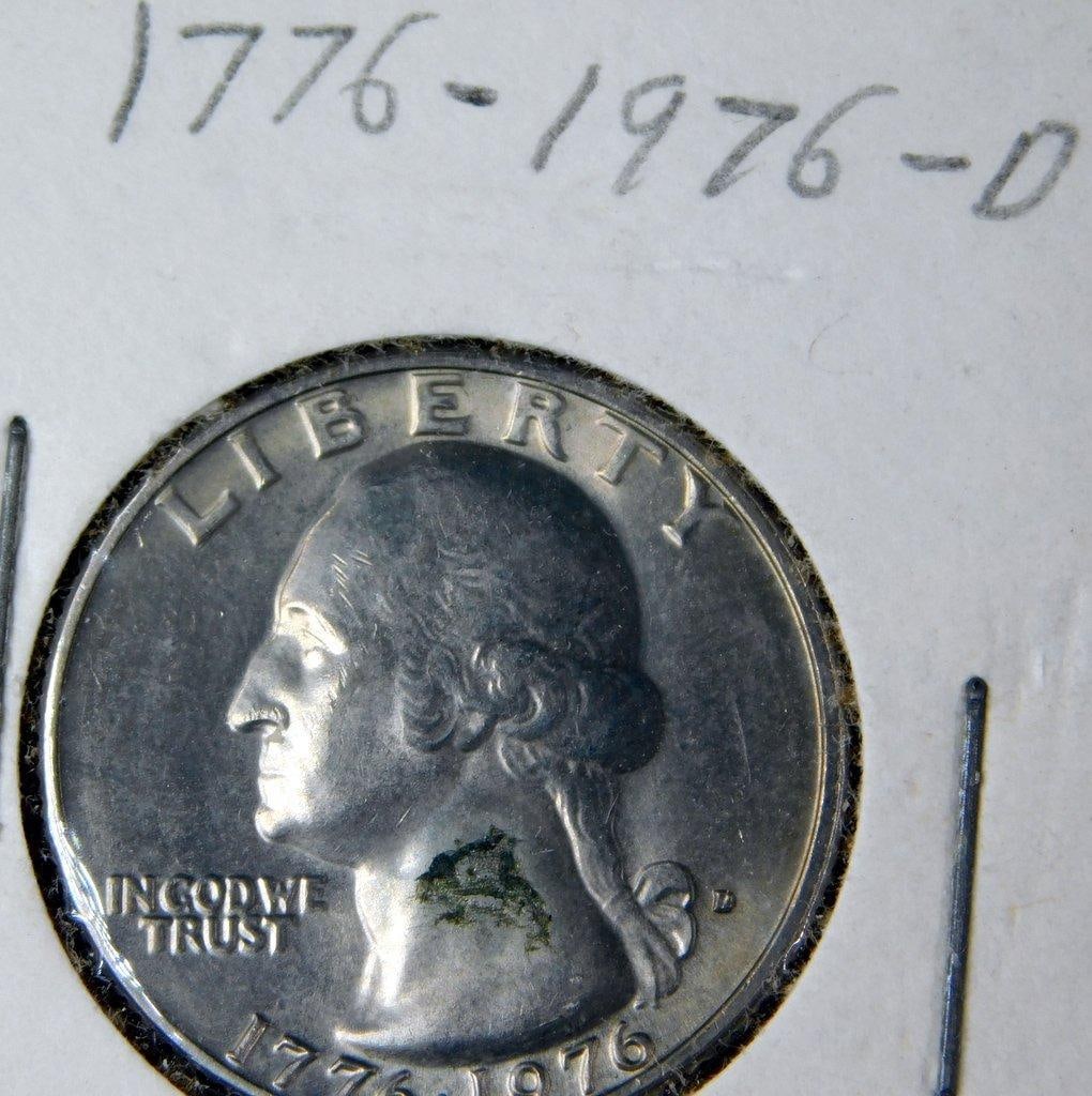 U.S. Coins Including 1895 Liberty Nickel, 1955-S Wheat Penny, and Bicentennial Coins - 5