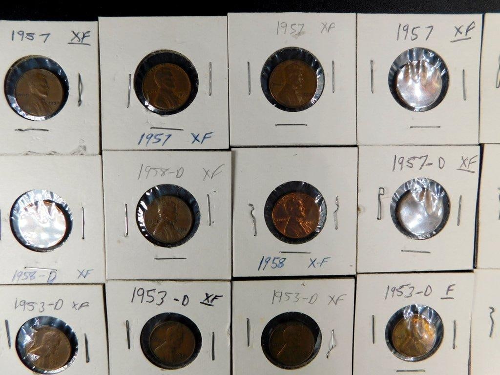 U.S. Lincoln Wheat Cents Grouping in Individual Holders, (86) - 5