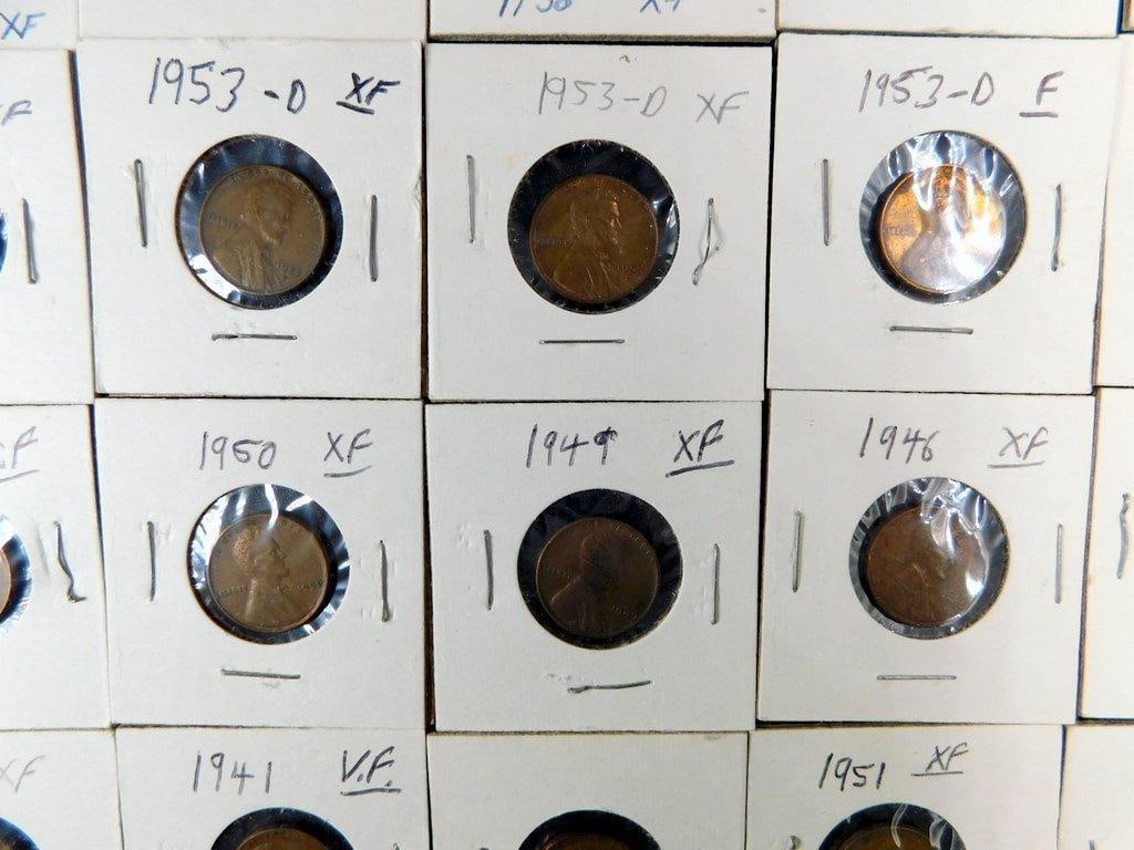 U.S. Lincoln Wheat Cents Grouping in Individual Holders, (86) - 8