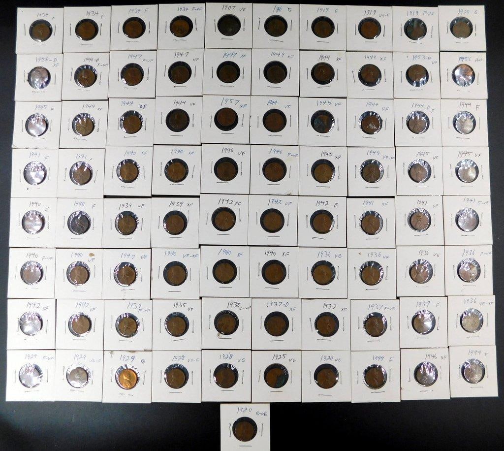 Jefferson Nickels Grouping in Individual Holders, (82) - 20