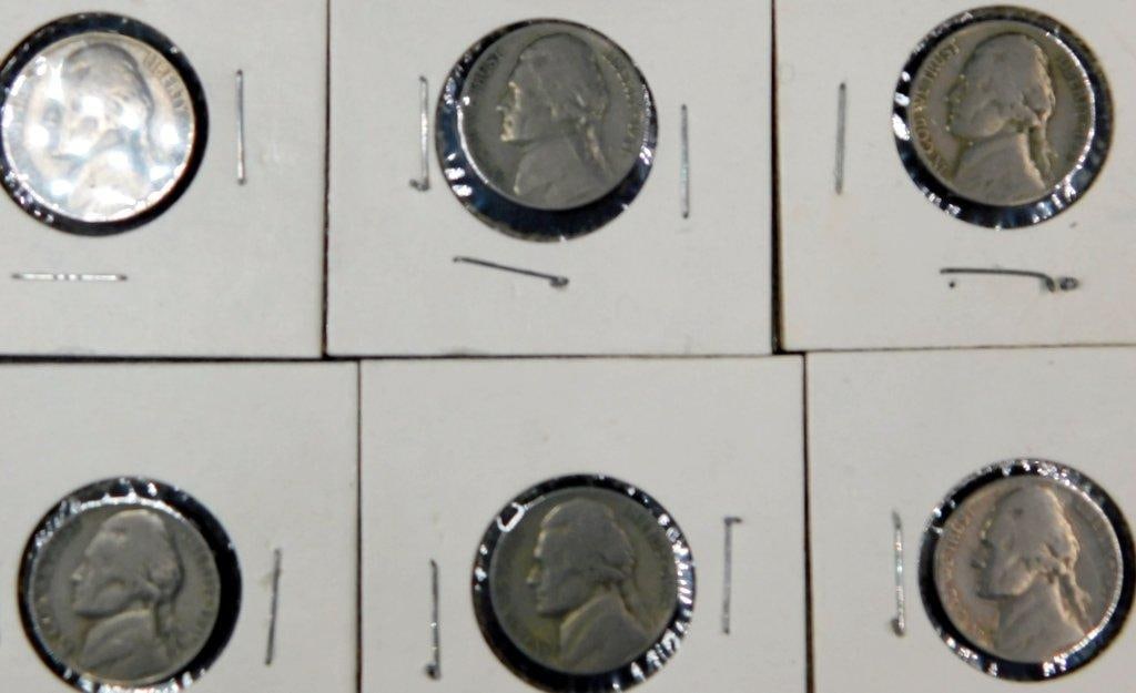 Groupinhg of Buffalo and Jefferson Nickels in Coin Holders, (33) - 13