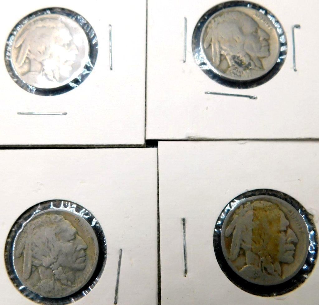 Groupinhg of Buffalo and Jefferson Nickels in Coin Holders, (33) - 2