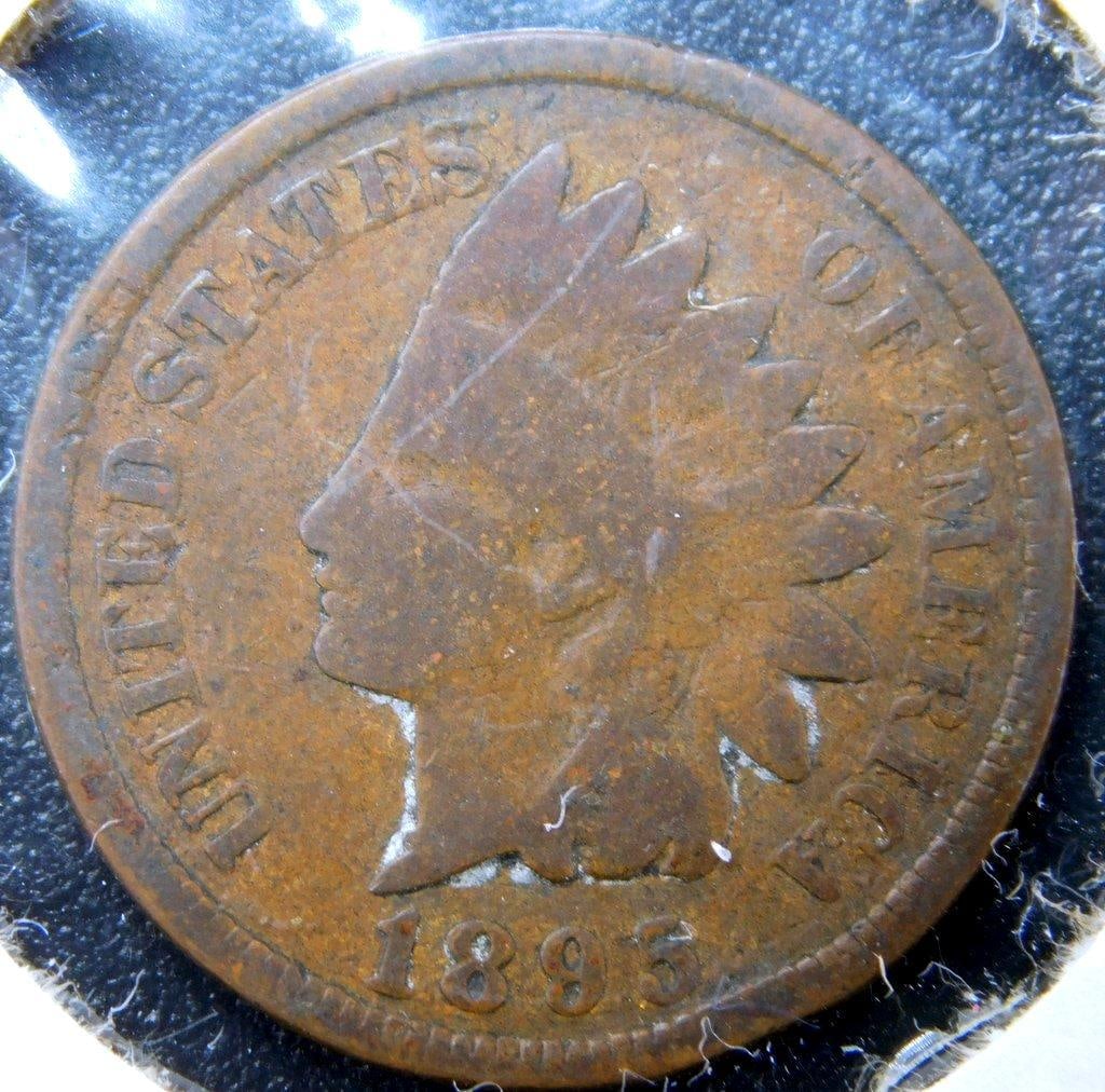 Three U.S. Indian Head Cents: 1895, 1876, and 1902 - 2