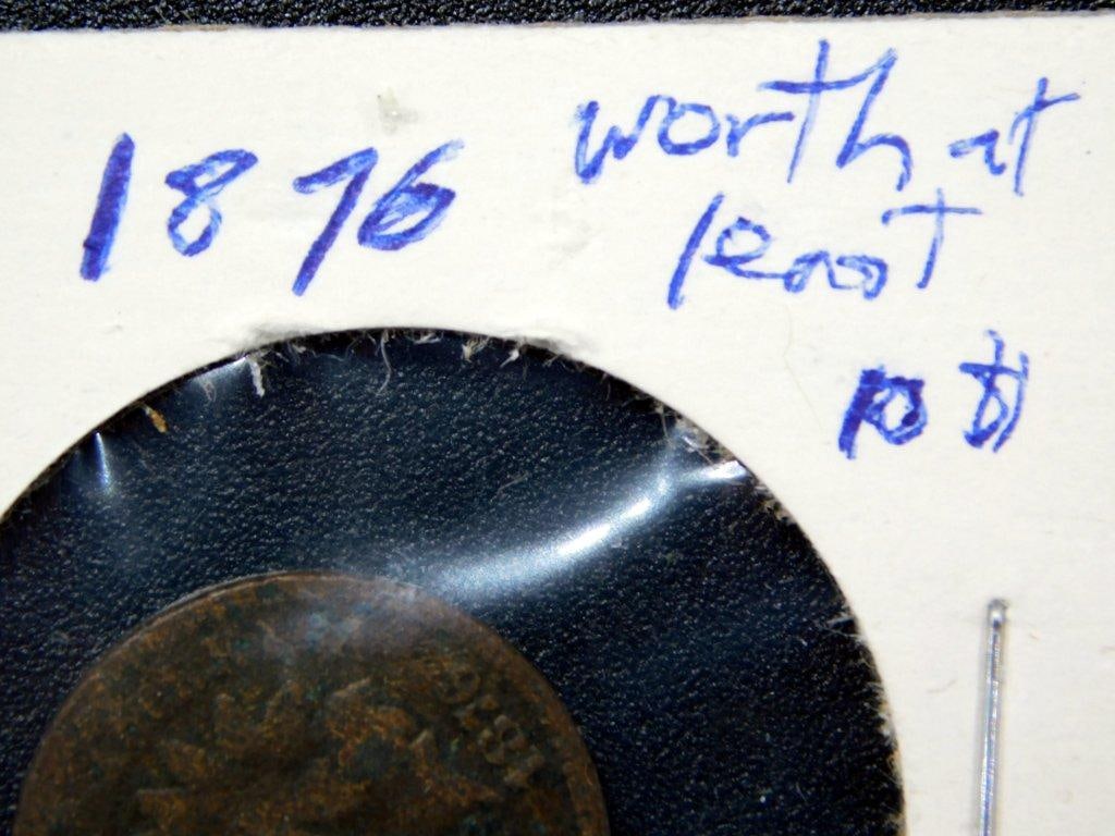 Three U.S. Indian Head Cents: 1895, 1876, and 1902 - 5