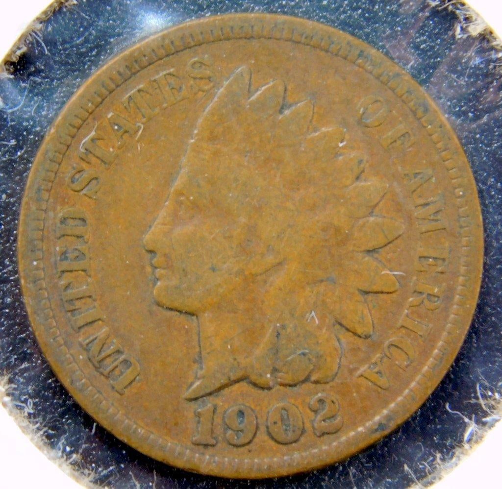 Three U.S. Indian Head Cents: 1895, 1876, and 1902 - 9