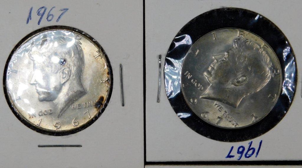 U.S. Half Dollars and Quarters, Dates 19541968 - 4