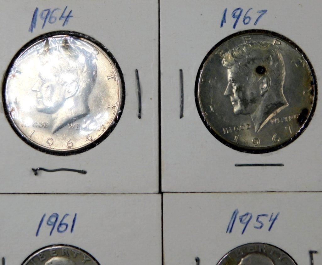 U.S. Half Dollars and Quarters, Dates 19541968 - 5