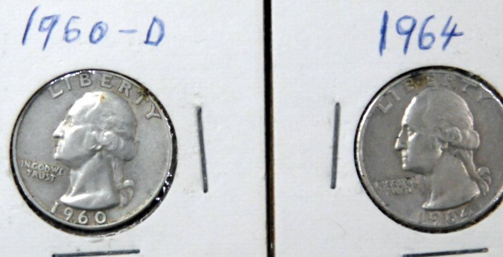U.S. Half Dollars and Quarters, Dates 19541968 - 8