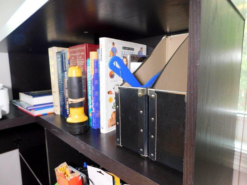 Home Office Computer Desk, Book Shelf and Chair - 3