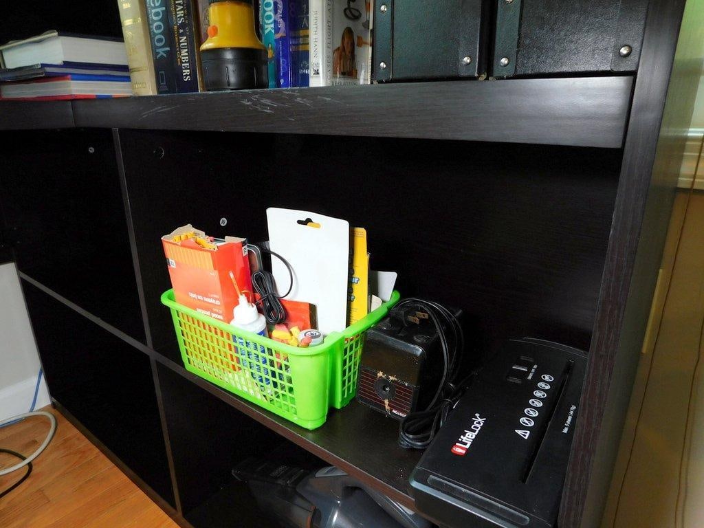Home Office Computer Desk, Book Shelf and Chair - 4