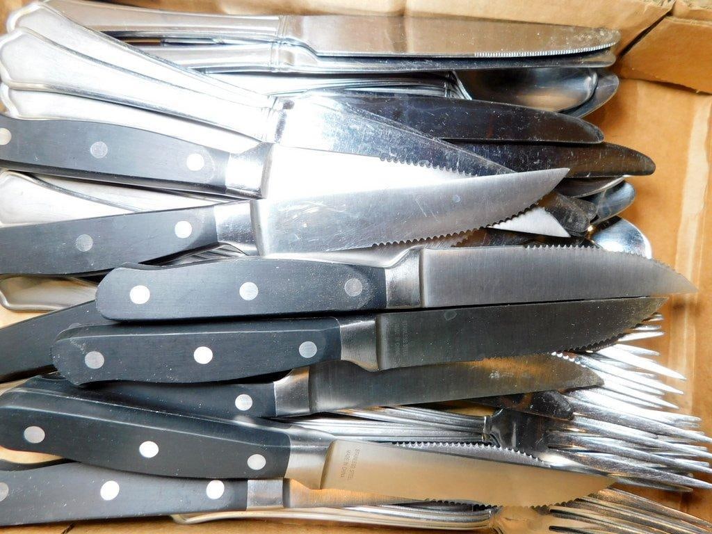 Kitchen Items Including ThermoPro, Cuisinart, Oster, and Cutlery - 2
