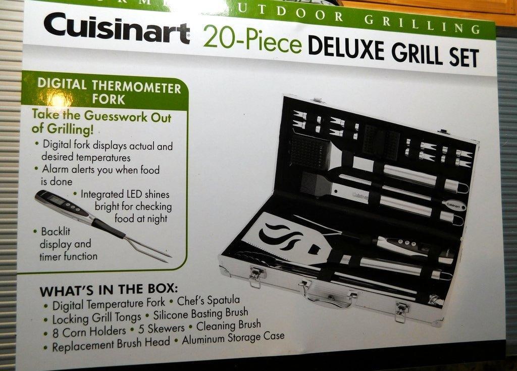 Kitchen Items Including ThermoPro, Cuisinart, Oster, and Cutlery - 9