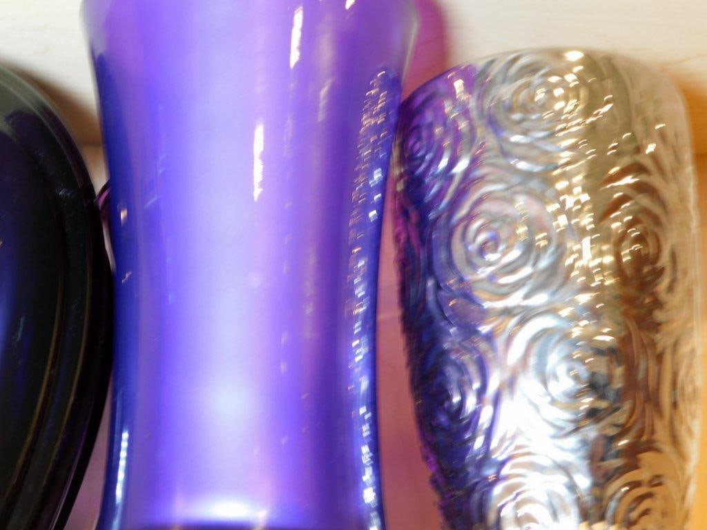 Grouping of Glass Vases and Cooking Books - 3
