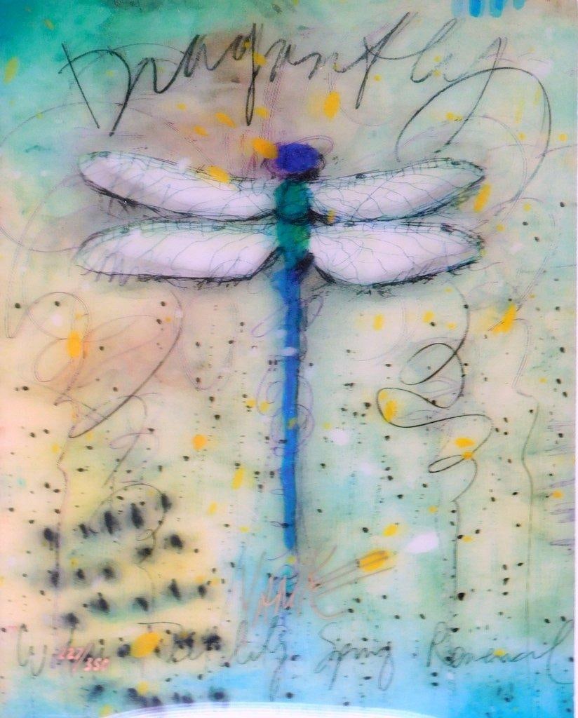 Tim Yanke, 'Blue Revival' Limited Edition Caldograph, Framed and Signed - 3