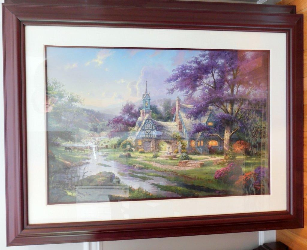 Thomas Kinkade 'Clocktower Cottage' Framed Print (1 of 8)