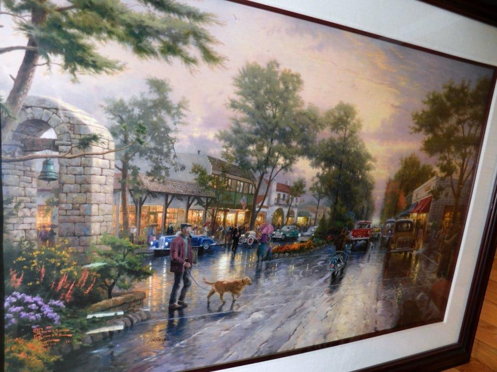 Thomas Kinkade 'Carmel, Sunset on Ocean Ave' Framed Artwork - 4